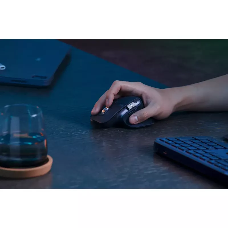 Logitech MX Keys S Tastatur Universal RF Wireless + Bluetooth AZERTY Belgisch Graphite