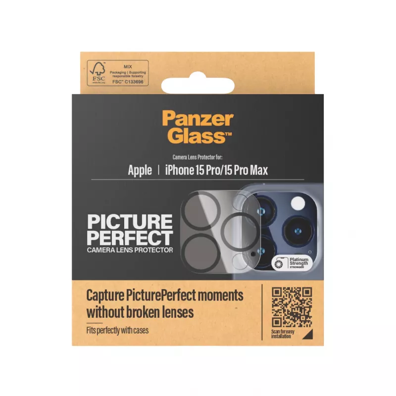 PanzerGlass ® PicturePerfect Kamera-Linsenschutz iPhone 15 Pro | 15 Pro Max