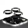 PanzerGlass® Hoops® Metal Camera Lens Protector Schwarz iPhone 15 Pro | 15 Pro Max
