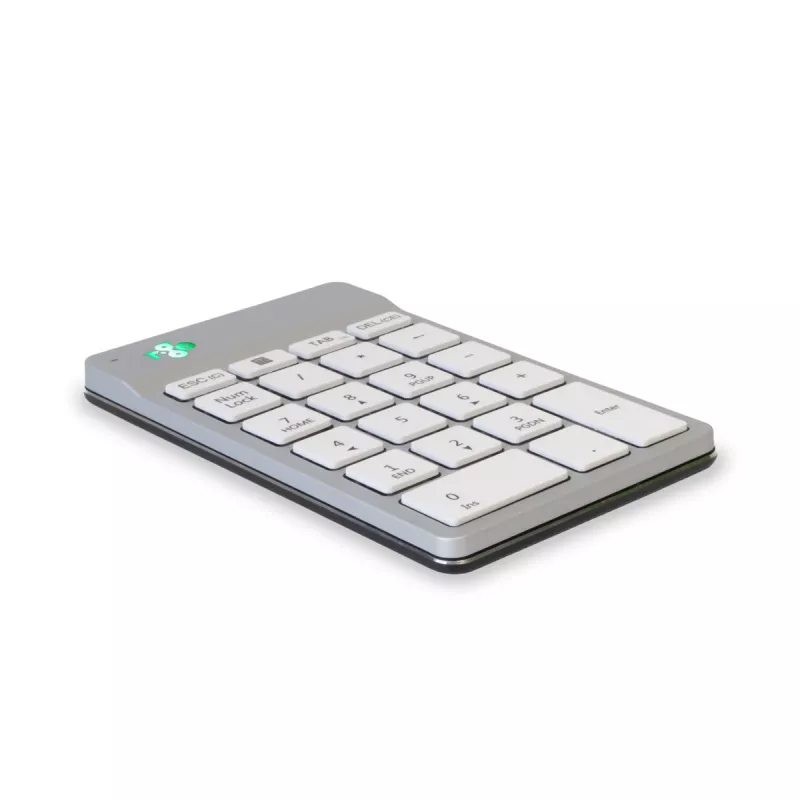 R-Go Tools Ziffernblock R-Go Numpad Break, ergonomischer Ziffernblock mit Break-Software, Bluetooth, Weiß