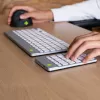 R-Go Tools Ziffernblock R-Go Numpad Break, ergonomischer Ziffernblock mit Break-Software, Bluetooth, Weiß