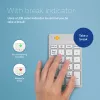 R-Go Tools Ziffernblock R-Go Numpad Break, ergonomischer Ziffernblock mit Break-Software, Bluetooth, Weiß