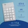 R-Go Tools Ziffernblock R-Go Numpad Break, ergonomischer Ziffernblock mit Break-Software, Bluetooth, Weiß