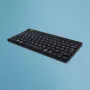 R-Go Tools Ergonomische Tastatur R-Go Compact Break, kompakte Tastatur mit Pausen-Software, QWERTZ (DE), Bluetooth, schwarz
