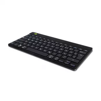 R-Go Tools Ergonomische Tastatur R-Go Compact Break, kompakte Tastatur mit Pausen-Software, QWERTZ (DE), Bluetooth, schwarz
