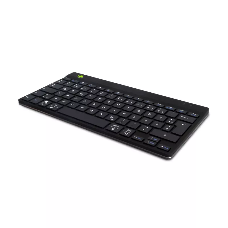 R-Go Tools Ergonomische Tastatur R-Go Compact Break, kompakte Tastatur mit Pausen-Software, QWERTZ (DE), Bluetooth, schwarz