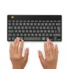 R-Go Tools Ergonomische Tastatur R-Go Compact Break, kompakte Tastatur mit Pausen-Software, QWERTZ (DE), Bluetooth, schwarz