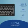 R-Go Tools Ergonomische Tastatur R-Go Compact Break, kompakte Tastatur mit Pausen-Software, QWERTZ (DE), Bluetooth, schwarz