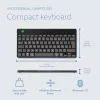 R-Go Tools Ergonomische Tastatur R-Go Compact Break, kompakte Tastatur mit Pausen-Software, QWERTZ (DE), Bluetooth, schwarz