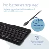 R-Go Tools Ergonomische Tastatur R-Go Compact Break, kompakte Tastatur mit Pausen-Software, QWERTZ (DE), Bluetooth, schwarz