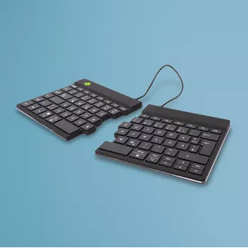 R-Go Tools Ergonomische Tastatur R-Go Split Break mit Break-Software, ergonomische geteilte Tastatur, QWERTZ (DE), Bluetooth, schwarz
