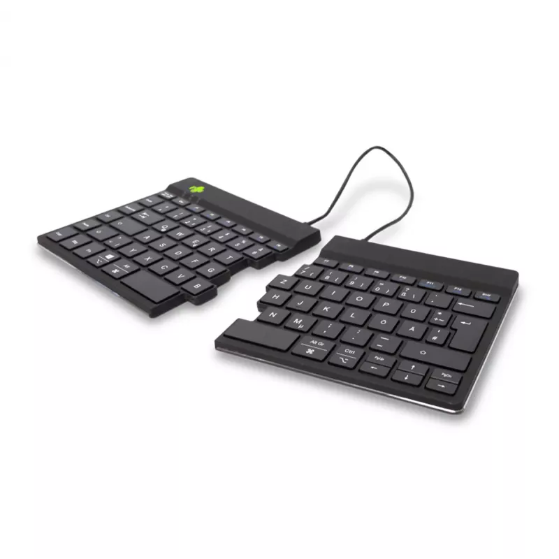 R-Go Tools Ergonomische Tastatur R-Go Split Break mit Break-Software, ergonomische geteilte Tastatur, QWERTZ (DE), Bluetooth, schwarz