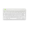R-Go Tools Ergonomische Tastatur R-Go Compact Break, kompakte Tastatur mit Pausen-Software, QWERTZ (DE), Bluetooth, weiß