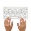 R-Go Tools Ergonomische Tastatur R-Go Compact Break, kompakte Tastatur mit Pausen-Software, QWERTZ (DE), Bluetooth, weiß