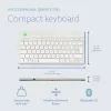 R-Go Tools Ergonomische Tastatur R-Go Compact Break, kompakte Tastatur mit Pausen-Software, QWERTZ (DE), Bluetooth, weiß