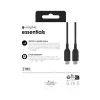 USB-C-auf-USB-C-Ladekabel 1 m — Zagg International mophie essentials, USB 2.0, Schwarz