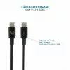 Ravanson Mobilis Ladegerät 100W GaN 2×USB‑C + 1×USB‑A AC für den Innenbereich — für Laptop, Smartphone, Tablet — Schwarz