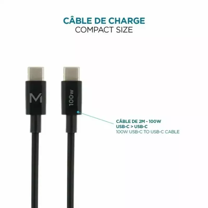Ravanson Mobilis Ladegerät 100W GaN 2×USB‑C + 1×USB‑A AC für den Innenbereich — für Laptop, Smartphone, Tablet — Schwarz