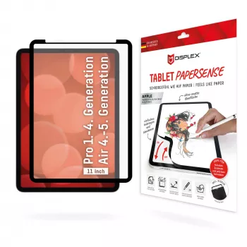 Displex TABLET PAPERSENSE für iPad Pro 11'' (1./2./3./4. Gen.)/Air (4./5. Gen.), abnehmbare Schreib- oder Zeichenfolie mit Paper Feeling
