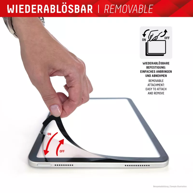 Displex TABLET PAPERSENSE für iPad Pro 11'' (1./2./3./4. Gen.)/Air (4./5. Gen.), abnehmbare Schreib- oder Zeichenfolie mit Paper Feeling