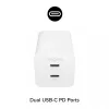 Netzteil Zagg 50W 2x USB-C Weiß — Zagg mophie essentials