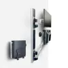 StarTech.com Wandmontage-Workstation, VESA-Halterung für 32-Zoll-Monitore (22 lb/10 kg), voll bewegliche Einzelmonitorhalterung und Tastaturablage mit Desktop-Computer/PC-Halterung, Stehpult