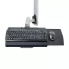 StarTech.com Wandmontage-Workstation, VESA-Halterung für 32-Zoll-Monitore (22 lb/10 kg), voll bewegliche Einzelmonitorhalterung und Tastaturablage mit Desktop-Computer/PC-Halterung, Stehpult