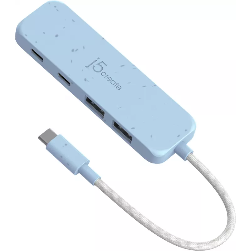j5create Umweltfreundlicher USB-C zu 4-Port Type-C und Type-A Gen 2 Hub