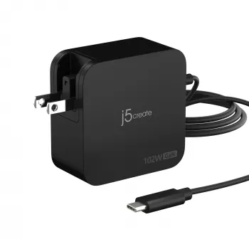j5create 102W GaN PD USB-C 2-Port Ladegerät mit austauschbaren Netzsteckern