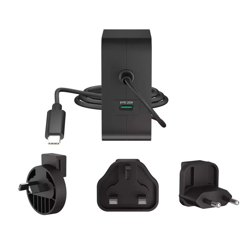 j5create 102W GaN PD USB-C 2-Port Ladegerät mit austauschbaren Netzsteckern