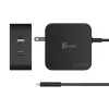 j5create 102W GaN PD USB-C 2-Port Ladegerät mit austauschbaren Netzsteckern