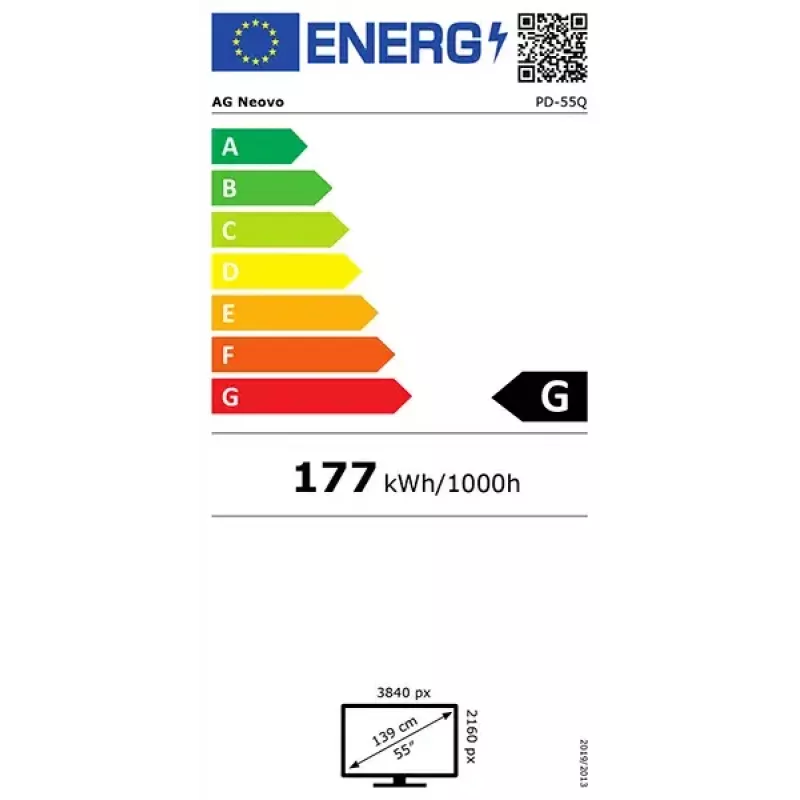 Commercial Display AG Neovo 55-Zoll 4K PD55Q011M000
