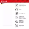Displex Smart Glass (9H) für Xiaomi Redmi 13C, Montageaufkleber, unzerbrechlich