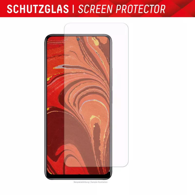 Displex Displayschutzfolie (10H) für Xiaomi Redmi Note 12 Pro(+) 5G, Eco-Montagerahmen, kratzfest