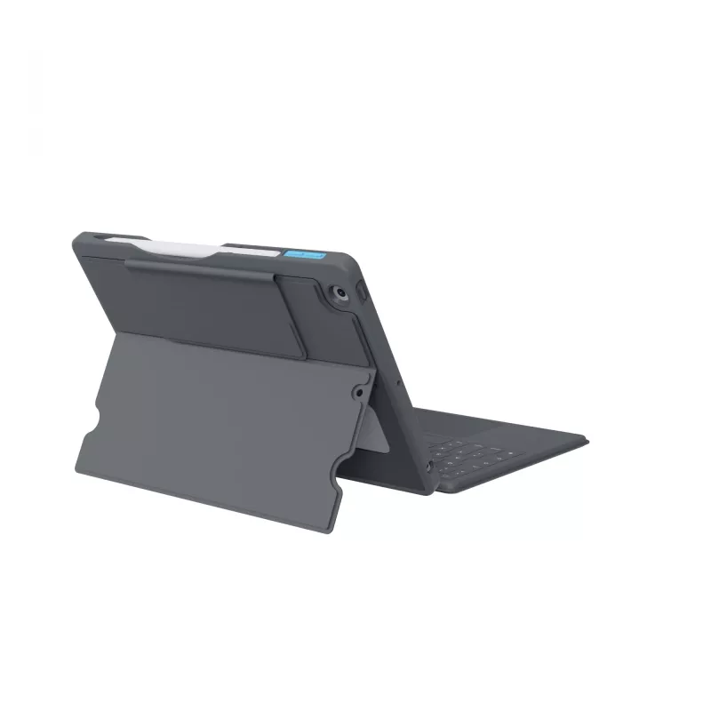 ASTAR DEQSTER Smart Rugged Touch Plus Tastatur 10,2 Zoll — QWERTZ Deutsch, mechanische Schalter, Smart Connector-Docking, Grau
