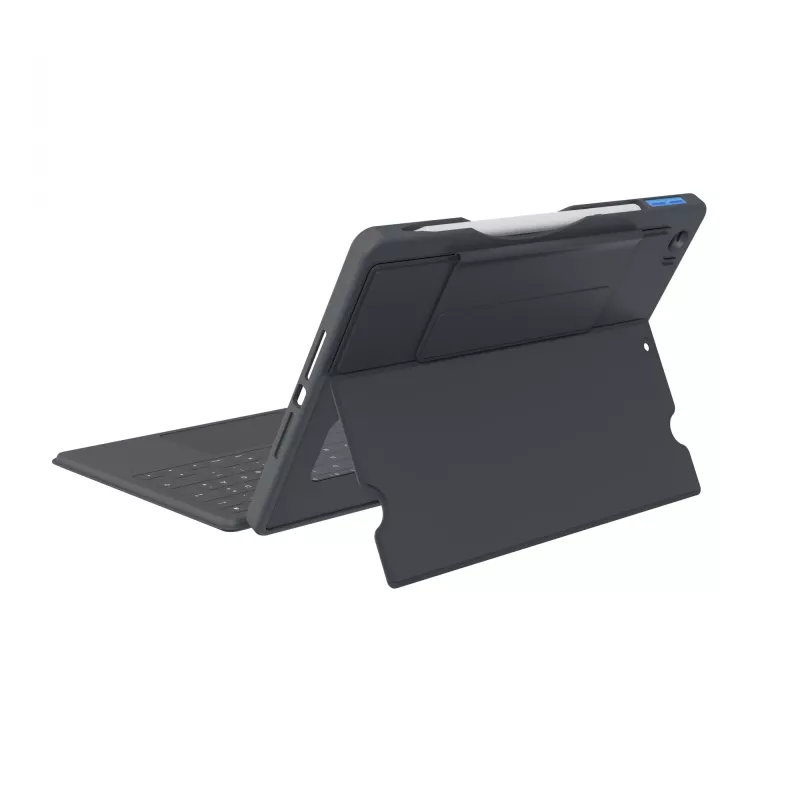 ASTAR DEQSTER Smart Rugged Touch Plus Tastatur 10,2 Zoll — QWERTZ Deutsch, mechanische Schalter, Smart Connector-Docking, Grau