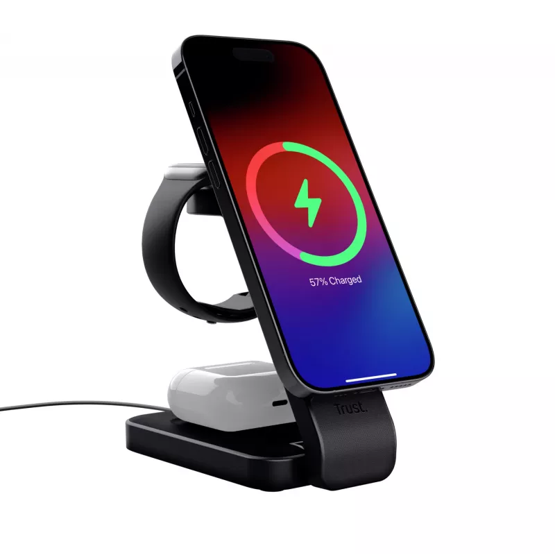 Trust Viro Headphones, Headset, Smartphone, Smartwatch Schwarz USB Wireless charging