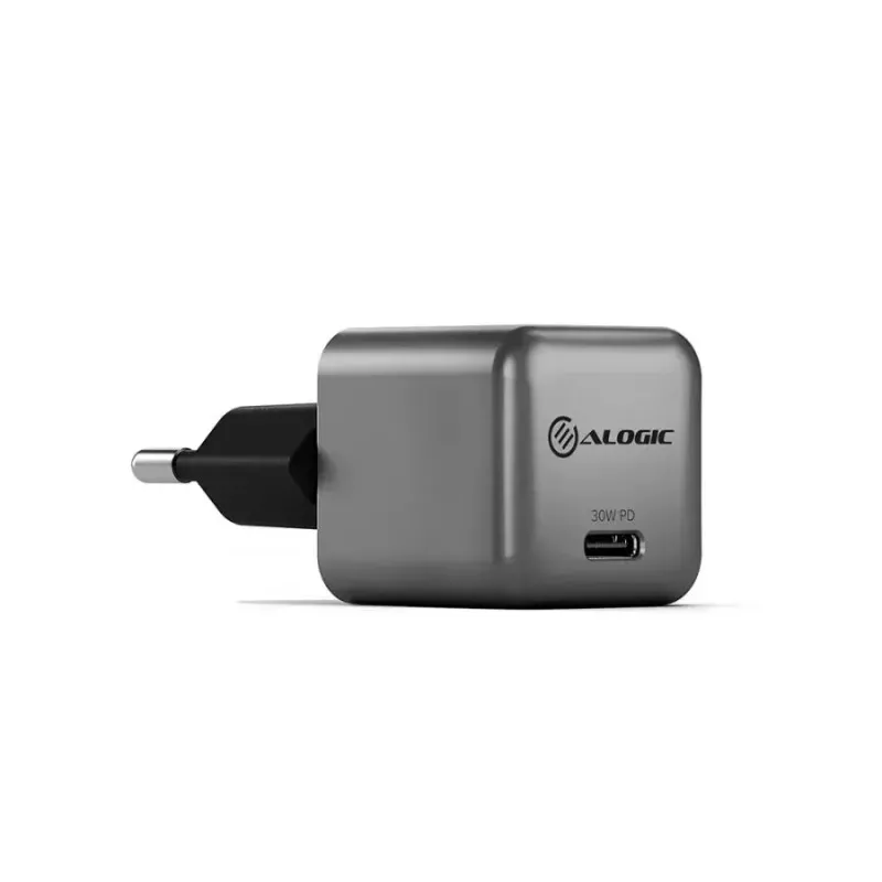 ALOGIC 1X30 30W Rapid Power USB-C MINI GaN Ladegerät Indoor AC Mobiltelefon Laptop Smartphone Tablet