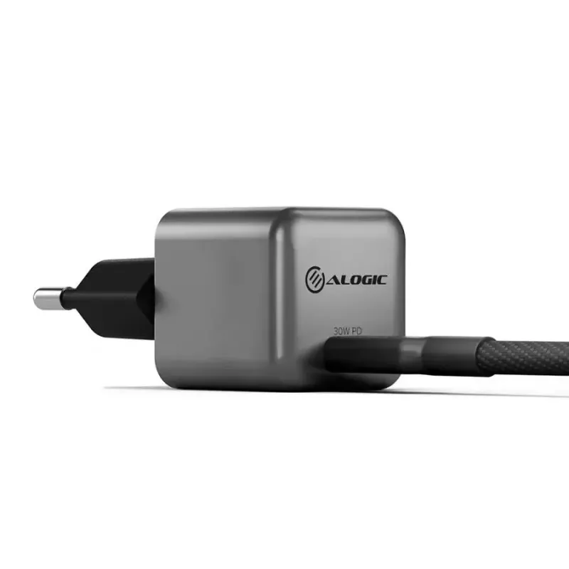 ALOGIC 1X30 30W Rapid Power USB-C MINI GaN Ladegerät Indoor AC Mobiltelefon Laptop Smartphone Tablet