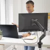 j5create JTSA101 Ergonomische Monitorhalterung Schwarz Tischklemme Tischdurchführung 8 kg 17 bis 32 Zoll