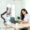 j5create JTSA101 Ergonomische Monitorhalterung Schwarz Tischklemme Tischdurchführung 8 kg 17 bis 32 Zoll