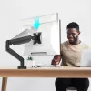 j5create JTSA101 Ergonomische Monitorhalterung Schwarz Tischklemme Tischdurchführung 8 kg 17 bis 32 Zoll