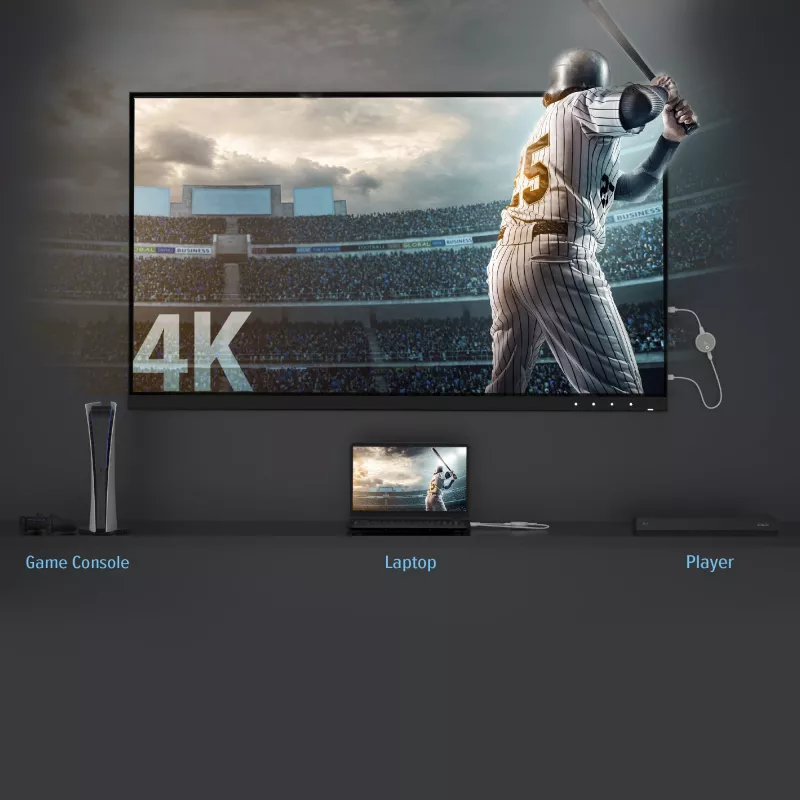 j5create JVAW75 ScreenCast 4K Wireless Display HDMI™ Extender, grau/weiß