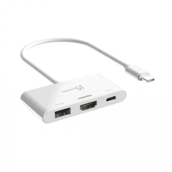 j5create JCA399 USB-C® auf HDMI™ 4K144Hz & USB™ 3.2 mit Power Delivery 100W, Schwarz