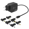 j5create JUP1565DC 67W GaN PD USB-C® Mini-Ladegerät mit 6 Arten von DC-Steckern – EU, Schwarz