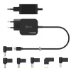 j5create JUP1565DC 67W GaN PD USB-C® Mini-Ladegerät mit 6 Arten von DC-Steckern – EU, Schwarz
