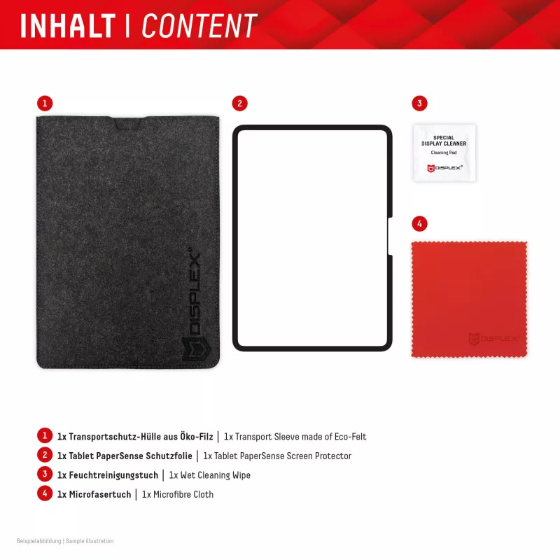Displex TABLET PAPERSENSE für iPad Pro 11'' (2025/2024), abnehmbare Schreib- und Zeichenfolie mit Papiergefühl