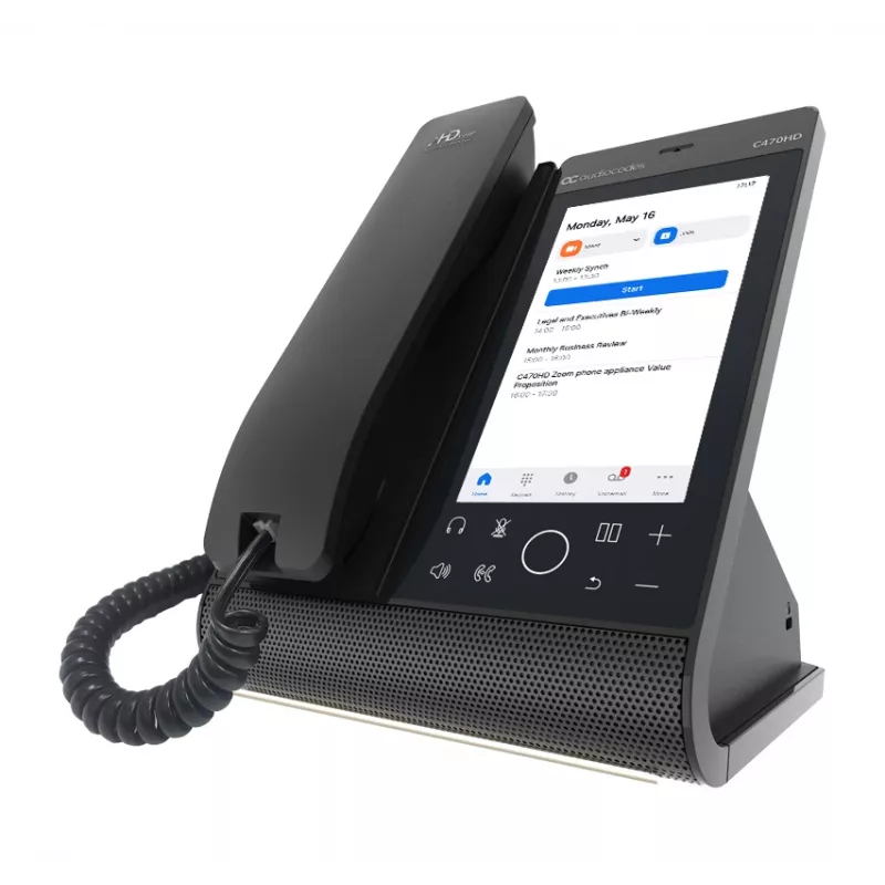AudioCodes Teams C470HD Total Touch IP-Phone PoE GbE mit integriertem BT und Dual-Band Wi-Fi