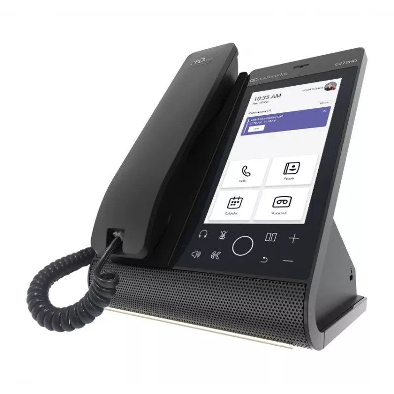 AudioCodes Teams C470HD Total Touch IP-Phone PoE GbE mit integriertem BT und Dual-Band Wi-Fi
