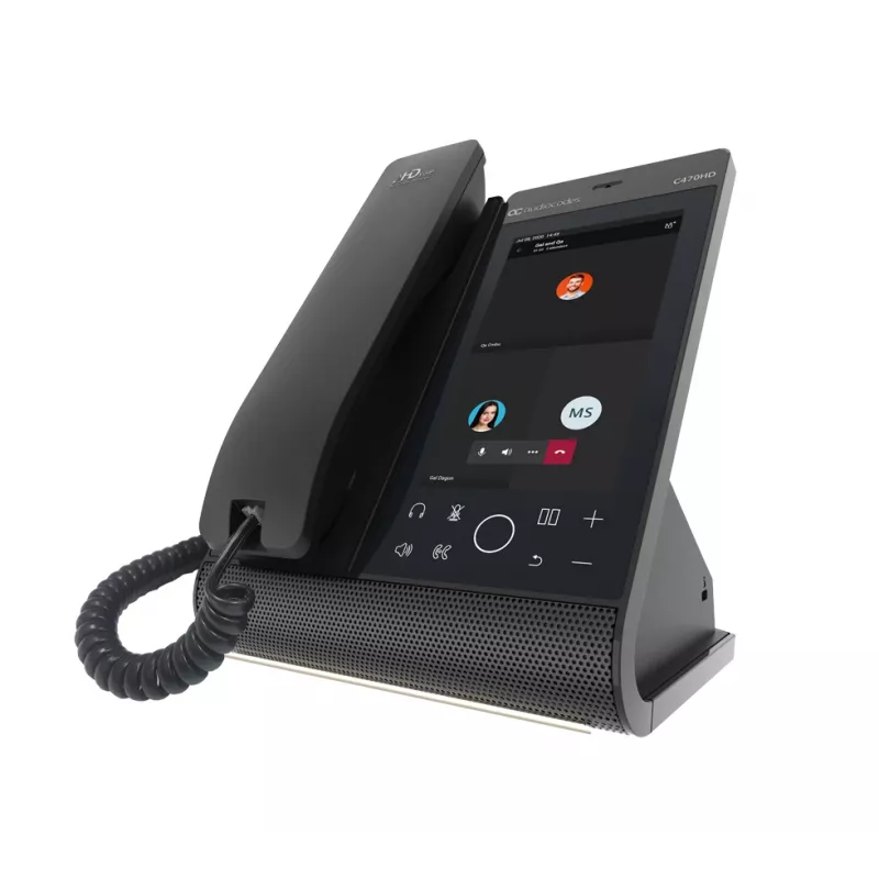 AudioCodes Teams C470HD Total Touch IP-Phone PoE GbE mit integriertem BT und Dual-Band Wi-Fi